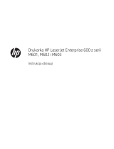 HP LaserJet Enterprise 600 Printer M601 series Instrukcja obsługi