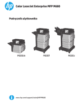 HP Color LaserJet Managed MFP M680 series Instrukcja obsługi