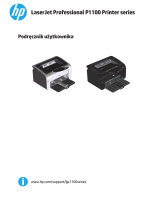 HP LaserJet Pro P1109 Printer series Instrukcja obsługi