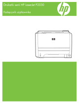 HP LaserJet P2055 Printer series Instrukcja obsługi
