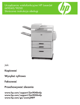 HP LaserJet M9040/M9050 Multifunction Printer series Skrócona instrukcja obsługi