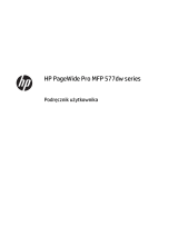 HP PageWide Pro 577dw Multifunction Printer series Instrukcja obsługi