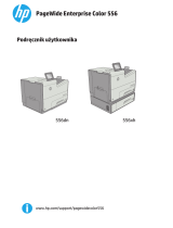 HP PageWide Enterprise Color 556 series Instrukcja obsługi