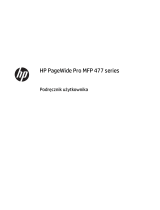 HP PageWide Pro 477dw Multifunction Printer series Instrukcja obsługi