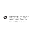 HP PageWide Managed P77740 Multifunction Printer series Instrukcja instalacji