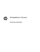 HP PageWide Pro 750 Printer series Instrukcja obsługi