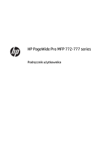 HP PageWide Pro 772 Multifunction Printer series Instrukcja obsługi