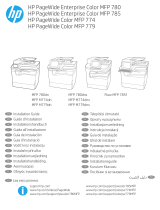HP PageWide Enterprise Color MFP 780 Printer series Instrukcja instalacji