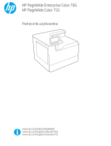 HP PageWide Color 755 Printer series Instrukcja obsługi