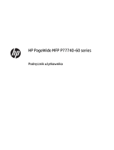 HP PageWide Managed P77740 Multifunction Printer series Instrukcja obsługi