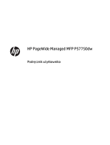 HP PageWide Managed P57750dw Multifunction Printer series Instrukcja obsługi