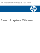 HP Photosmart Wireless All-in-One Printer series - B109 Instrukcja obsługi