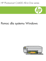 HP Photosmart C4400 All-in-One Printer series Instrukcja obsługi