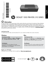 HP Deskjet 1000 Printer series - J110 Instrukcja obsługi