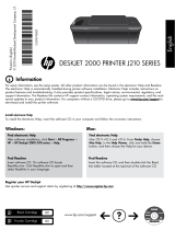 HP Deskjet 2000 Printer series - J210 Instrukcja obsługi