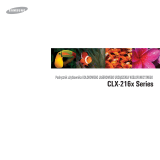 HP Samsung CLX-2161 Color Laser Multifunction Printer series Instrukcja obsługi