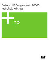 HP DesignJet 10000s Printer series instrukcja