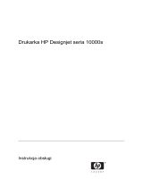 HP DesignJet 10000s Printer series Instrukcja obsługi