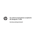 HP DesignJet T7200 Production Printer Instrukcja obsługi