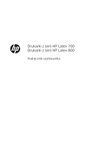 HP Latex 700 Printer Instrukcja obsługi
