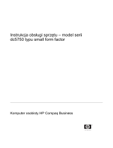 HP Compaq dc5750 Small Form Factor PC instrukcja obsługi