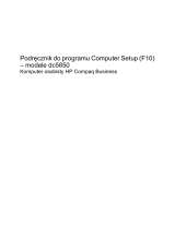 HP Compaq dc5850 Small Form Factor PC instrukcja