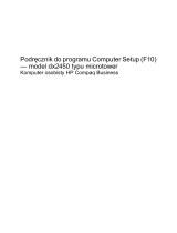 HP Compaq dx2450 Microtower PC instrukcja