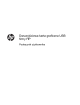 HP USB Dual Output USB Graphics Adapter Instrukcja obsługi