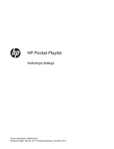 HP Pocket Playlist Instrukcja obsługi