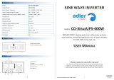 Adler Power CO-SinusUPS-400W Instrukcja obsługi