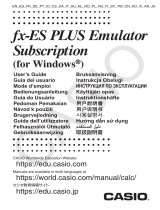 Casio fx-ES PLUS Emulator Subscription Instrukcja obsługi