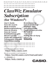 Casio ClassWiz Emulator Subscription instrukcja