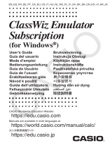 Casio ClassWiz Emulator Subscription Instrukcja obsługi