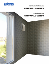 Alnor HRU-WALL-WREV Instrukcja obsługi