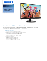 Philips 226V6QSB6/00 Product Datasheet