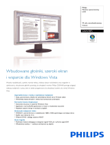 Philips 220AW8FS/00 Product Datasheet