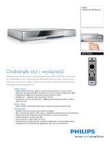 Philips BDP7500SL/12 Product Datasheet