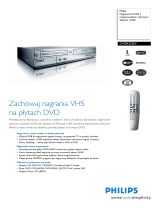 Philips DVDR3320V/02 Product Datasheet