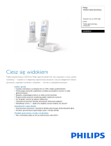 Philips D2502W/05 Product Datasheet