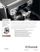 Saeco HD8857/09 Product Datasheet