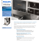 Saeco HD8854/09 Product Datasheet