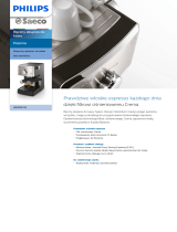 Saeco HD8325/09 Product Datasheet