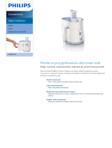 Philips HR1810/70 Product Datasheet