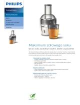 Philips HR1855/80 Product Datasheet