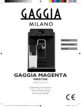 Gaggia MAGENTA PRESTIGE Instrukcja obsługi