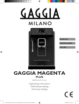 Gaggia MAGENTA PLUS Instrukcja obsługi