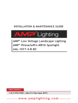 AMP Lighting PinnaclePro AAL-1017-4-B-BZ Instrukcja instalacji