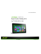 Acer ICONIA W510-1620 Buyer's Manual