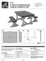 Step2 3 Piece Farmhouse Table & Bench Set™ Assembly Instructions