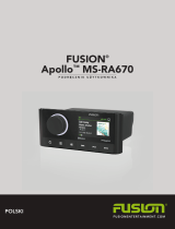 Garmin Fusion MS-RA670, Marine Stereo, OEM Instrukcja obsługi